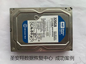 同江客户西数320G硬盘误删除数据恢复成功